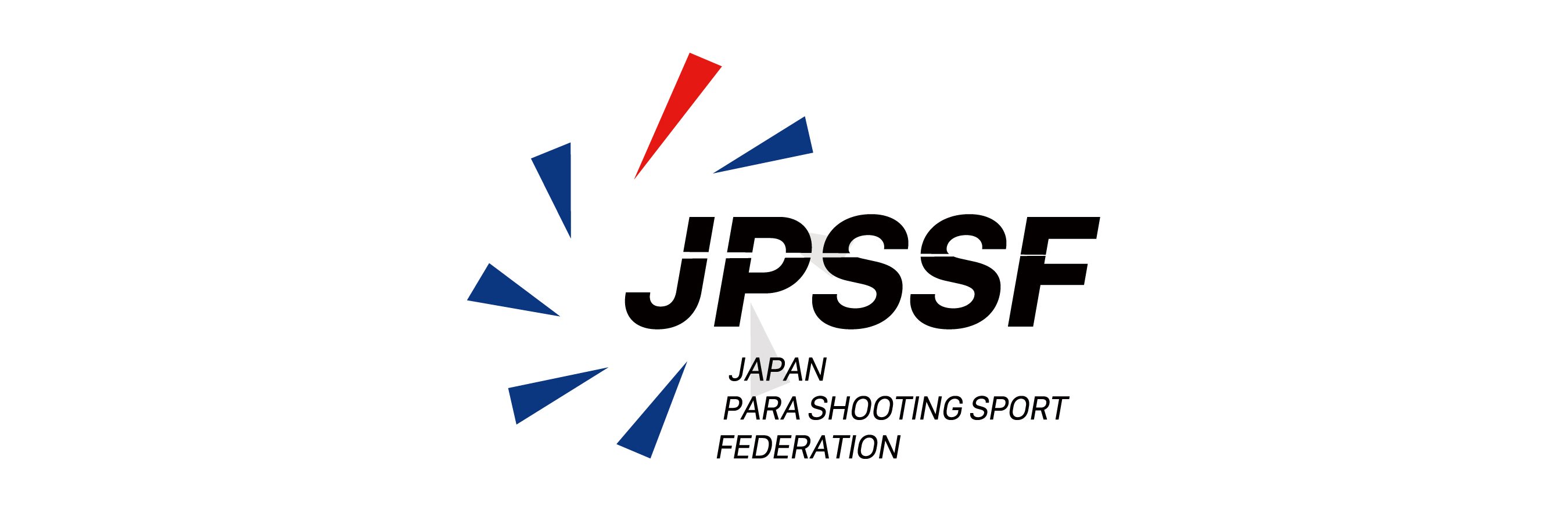 This is the logo of the Japan Para-Shooting Federation, featuring the letters 