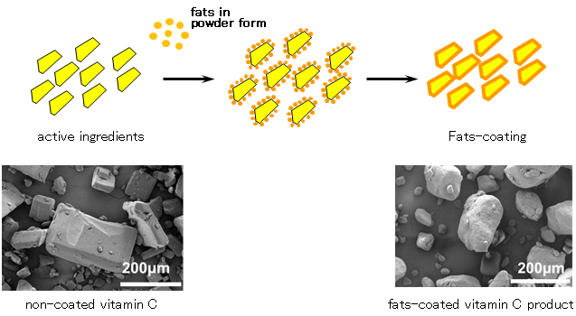 Fats-coating