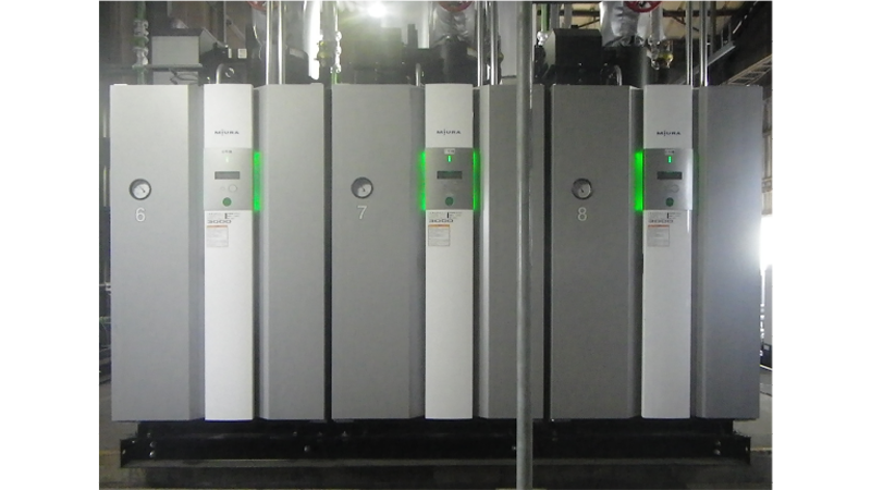 This is a photo of the boiler installed at the Taketoyo Plant.