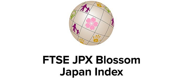 This is the logo for the FTSE JPX Blossom Japan Index.